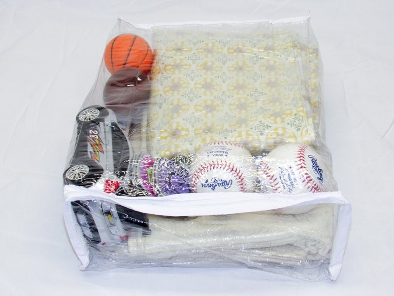 Fba Set of 10 Clear Vinyl Zippered Sweater Clothing Storage Bags 11 x 15 x 4 - Image 3